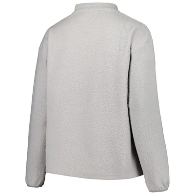 Shop Profile Gray Dallas Cowboys Plus Size Sherpa Quarter-zip Jacket