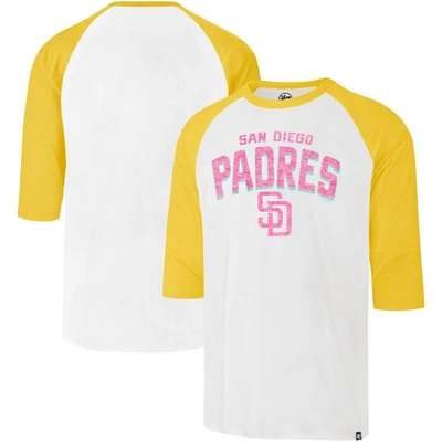 Shop 47 ' Cream San Diego Padres City Connect Crescent Franklin Raglan 3/4-sleeve T-shirt
