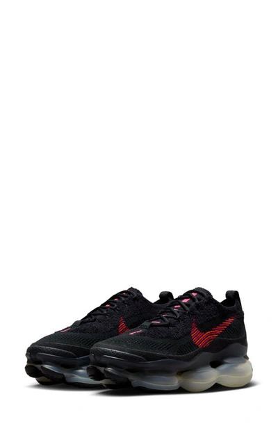 Shop Nike Air Max Scorpion Flyknit Sneaker In Black/ Fireberry/ Black