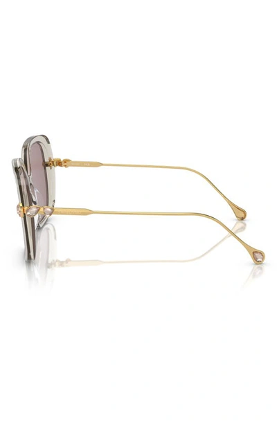 Swarovski Sk6011 Square-frame Acetate Sunglasses In Violet