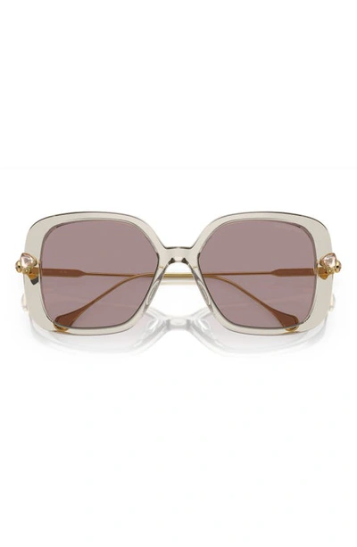 Swarovski Sk6011 Square-frame Acetate Sunglasses In Violet