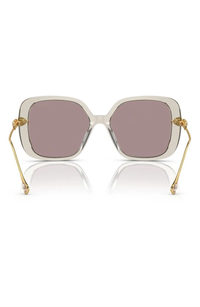 Shop Swarovski 56mm Square Sunglasses In Violet