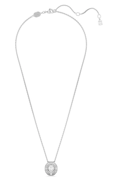 Shop Swarovski Mesmera Dancing Zirconia Pendant Necklace In Silver