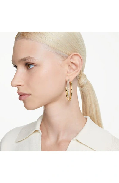 Swarovski Dextera Hoop Earrings In Gold