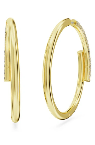 Swarovski Dextera Hoop Earrings In Gold