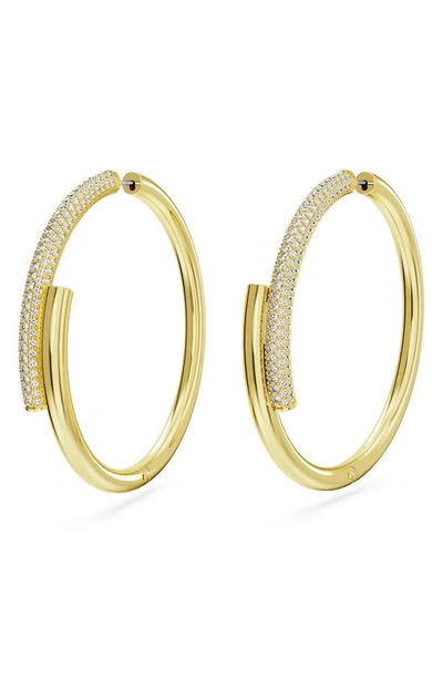 Swarovski Dextera Hoop Earrings In Gold