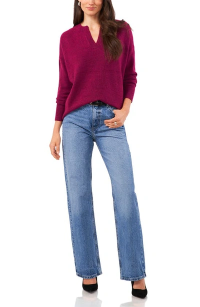 Vince Camuto Drop Shoulder V-neck Sweater In Frenzy