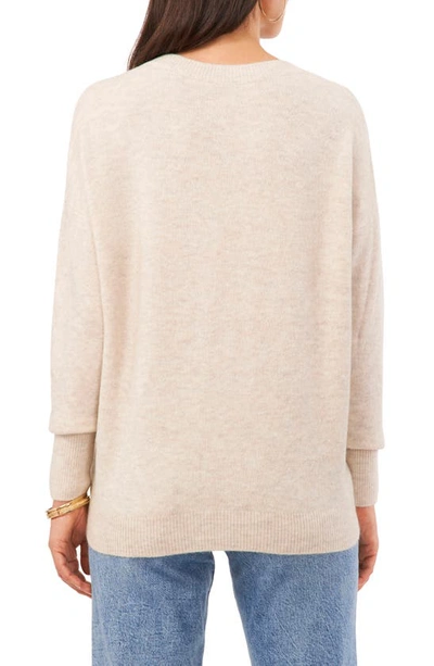 Vince Camuto Drop Shoulder V-neck Sweater In Malted