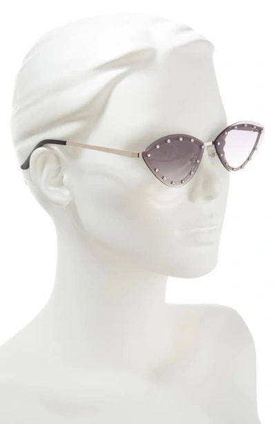 Shop Bp. Studded Rimless Cat Eye Sunglasses In Goldlack
