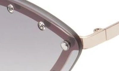 Shop Bp. Studded Rimless Cat Eye Sunglasses In Goldlack