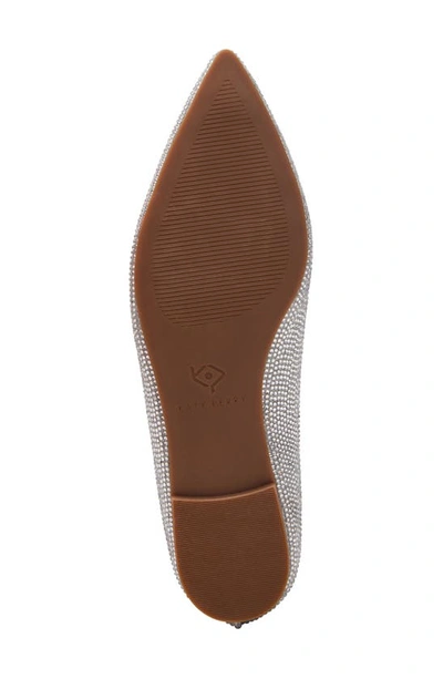 Katy Perry The Hollie Crystal Pointed Toe Ballet Flat In Silver Multi