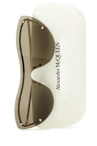 Alexander Mcqueen Spike Stud Metal Shades In Gold