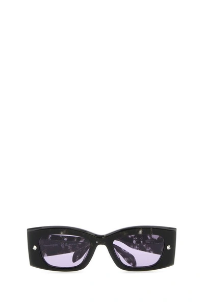 Alexander Mcqueen Eyewear Rectangle Frame Sunglasses In Multicolor