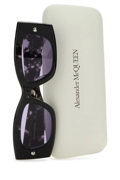 Alexander Mcqueen Eyewear Rectangle Frame Sunglasses In Multicolor