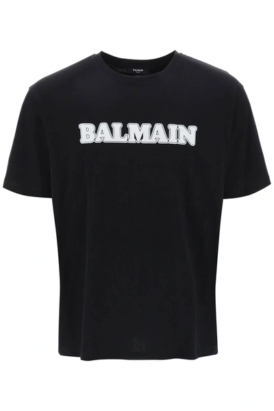 Shop Balmain Rétro T-shirt Men In Black