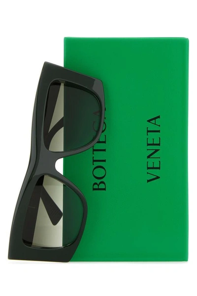 Shop Bottega Veneta Woman Black Acetate Sunglasses