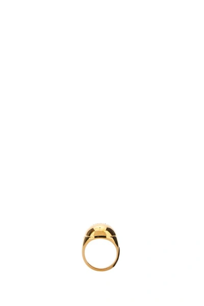 Shop Versace Woman Golden Metal Ring