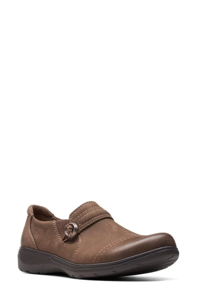 Shop Clarks ® Carleigh Pearl Slip-on Shoe In Taupe Nubuck