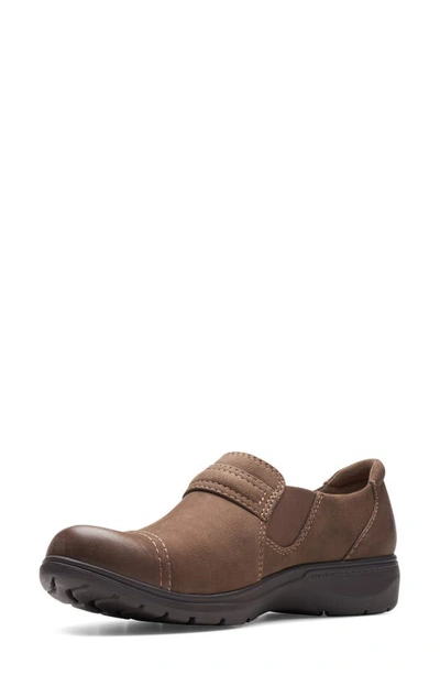 Shop Clarks ® Carleigh Pearl Slip-on Shoe In Taupe Nubuck
