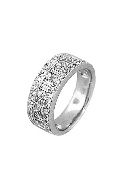 Shop Bony Levy Multi Row Wide Diamond Band Ring In 18k White Gold