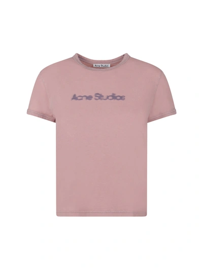 Shop Acne Studios T-shirt In Faded Purple