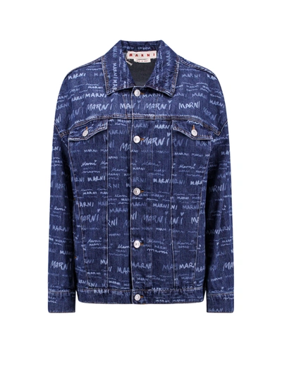 Shop Marni Jacket In Blu
