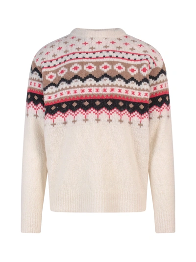 Shop Amaranto Sweater In Beige