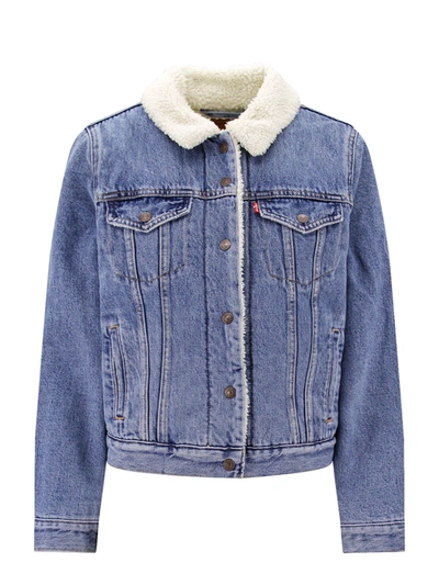Shop Levi's Jacket In Blu