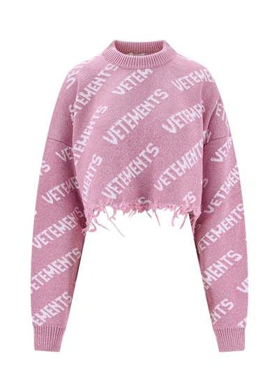 Shop Vetements Sweater In Rosa