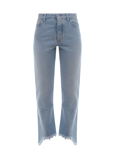 Shop Off-white Jeans In Blu