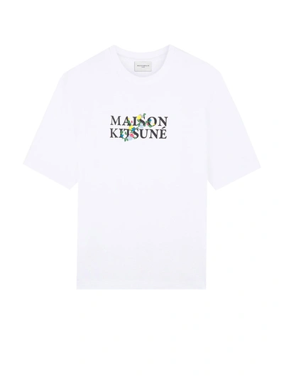 Shop Maison Kitsuné T-shirt In Bianco