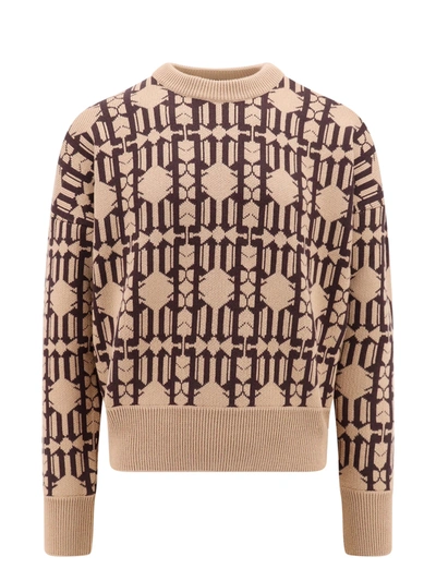 Shop Palm Angels Sweater In Beige