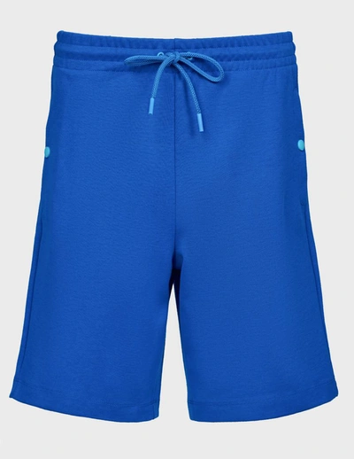 Shop Bikkembergs Blue Cotton Men's Short