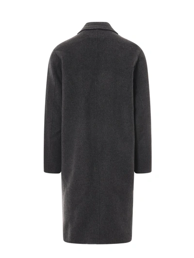 Shop Amaranto Coat In Grey