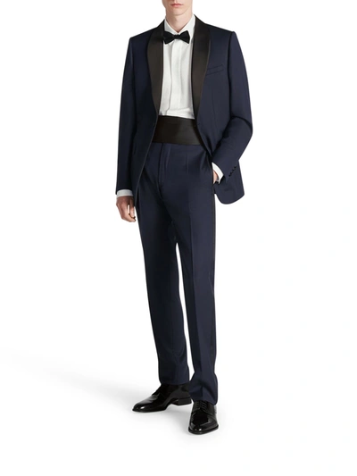 Shop Dior Tuxedo With Classic Cut And Shawl Lapels In Blue