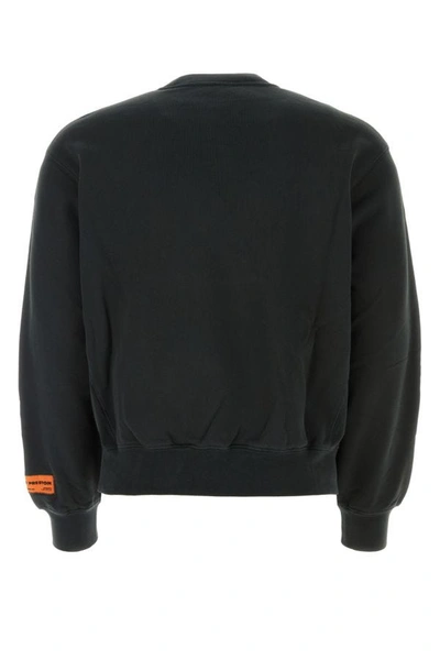 Shop Heron Preston Man Black Cotton Sweatshirt