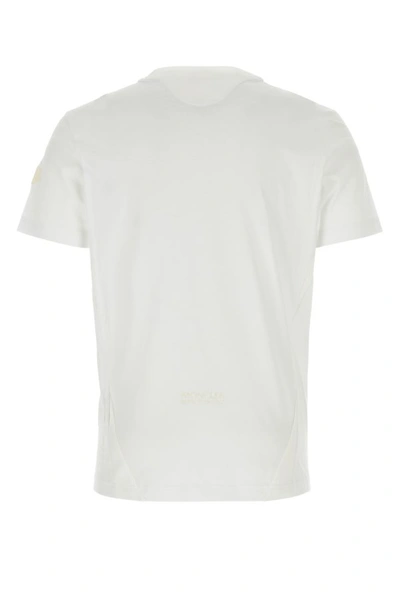 Shop Moncler Man White Cotton T-shirt