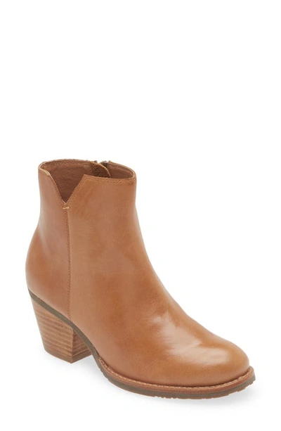 Shop Chocolat Blu Darren Zip Bootie In Camel Leather