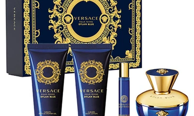 Shop Versace Dylan Blue Pour Femme 4-piece Fragrance Gift Set $210 Value