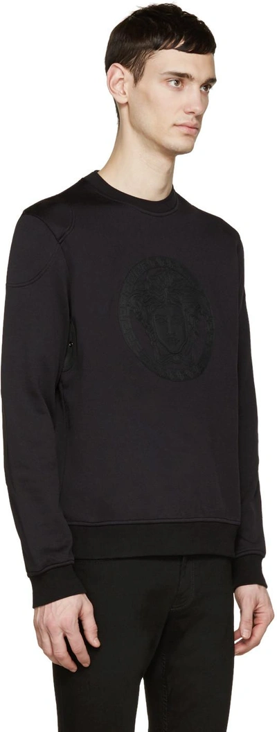 Shop Versace Black Medusa Pullover