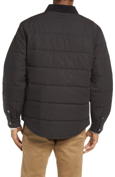 Shop Brixton Cass Quilted Jacket In Black/black