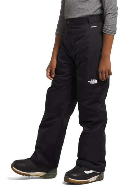 The North Face Kids' Freedom Waterproof Recycled Polyester Insulated Pants In Tnf Black