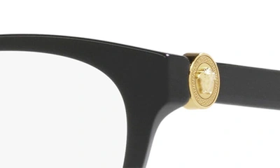Shop Versace 55mm Cat Eye Optical Glasses In Black