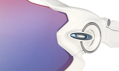 Oakley 31mm Rectangular Wrap Sunglasses In White