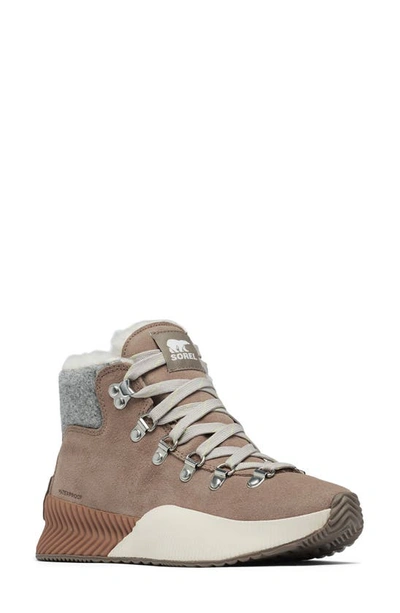 Shop Sorel Out N' About Iii Conquest Waterproof Boot In Omega Taupe/ Gum 2
