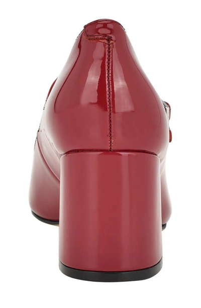 Shop Calvin Klein Jatlee Block Heel Pump In Red