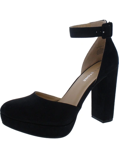 Shop Sun + Stone Estrella Womens Comfort Insole Ankle Strap Pumps In Black