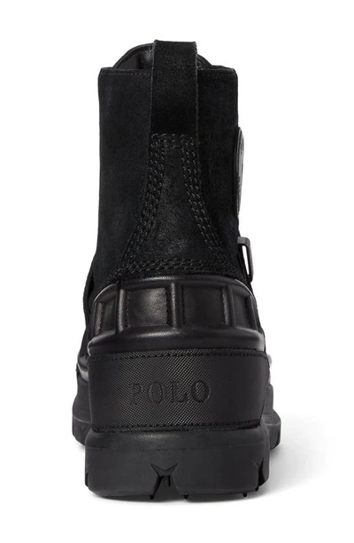 Shop Polo Ralph Lauren Oslo Waterproof Duck Boot In Black