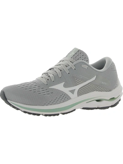 Shop Mizuno Wave Inspire 17 Womens Gym Fitness Athletic And Training Shoes In Grey