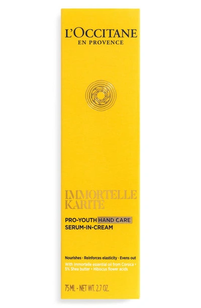 Shop L'occitane Immortelle Youth Hand Cream In Golden Yellow